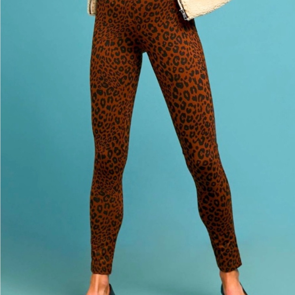 Sanctuary Animal Print Stretchy Leggings in Brown and Black